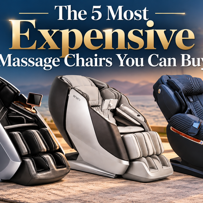 The 5 Most Expensive Massage Chairs You Can Buy with three high-end luxury massage chairs.