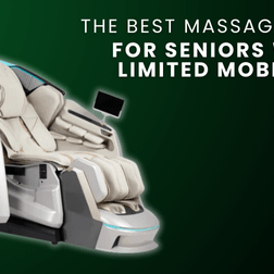 Massage chairs designed for seniors with mobility challenges typically include zero-gravity positioning, adjustable settings, and safety-focused features to provide a relaxing, accessible experience.