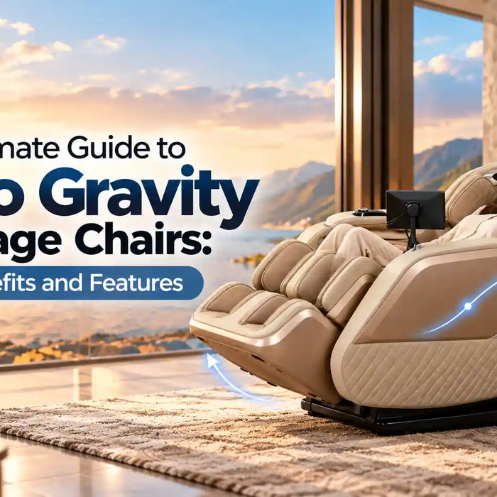 Explore zero gravity massage chair benefits, including reclining comfort, reduced pressure, and personalized massage programs.