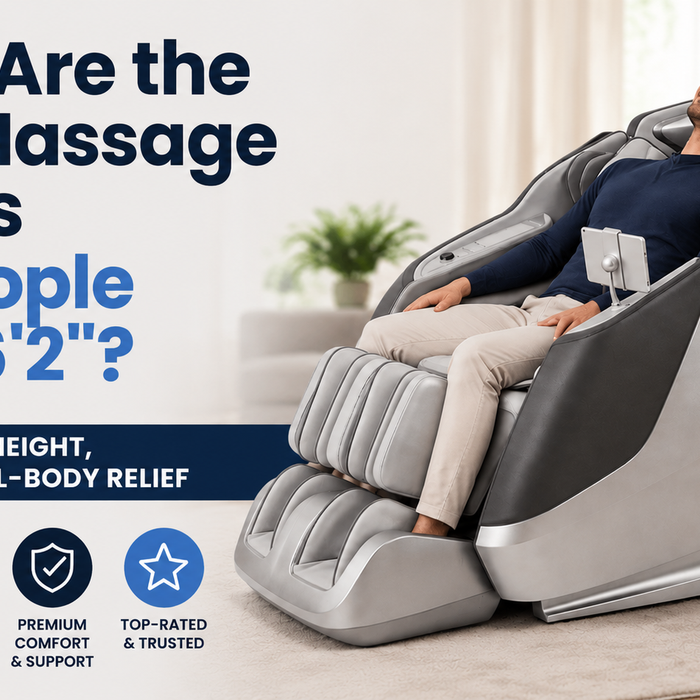 Massage chairs designed for individuals who are 6'2" feature ergonomic designs and customizable settings to deliver maximum comfort and relaxation.