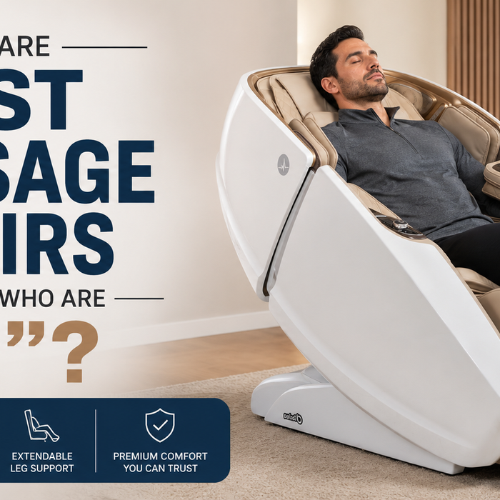 Best massage chairs for people who are 6'3" featuring a premium massage chair built for taller body types.