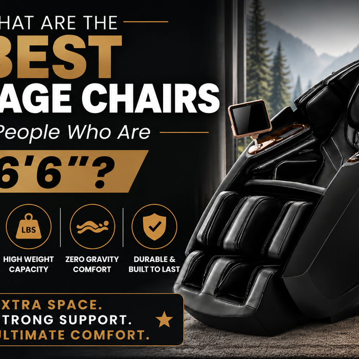 Massage chairs built for individuals who are 6'6" provide specialized features like longer SL-tracks and adjustable shoulder settings, catering to taller users with ease.
