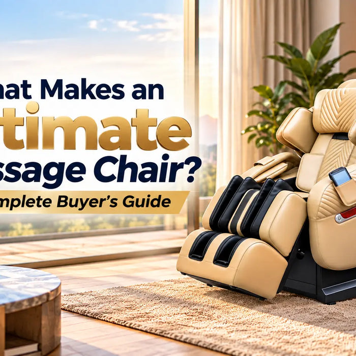 Discover what makes an ultimate massage chair, from advanced rollers and zero gravity positioning to premium comfort and relaxation.