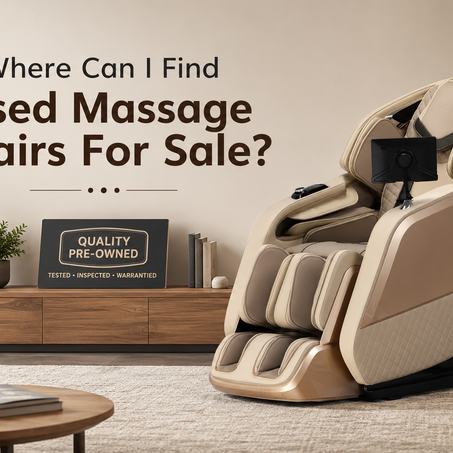 Find the best places to buy used massage chairs for sale and learn why certified pre-owned models from an authorized dealer can provide greater peace of mind than private sellers.
