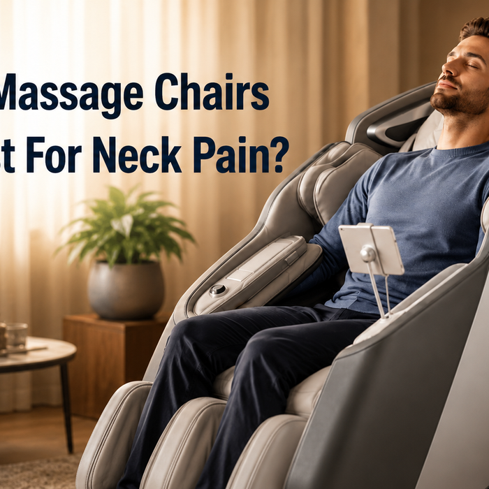 Comparison of the best massage chairs for neck pain with advanced neck and shoulder massage technology.
