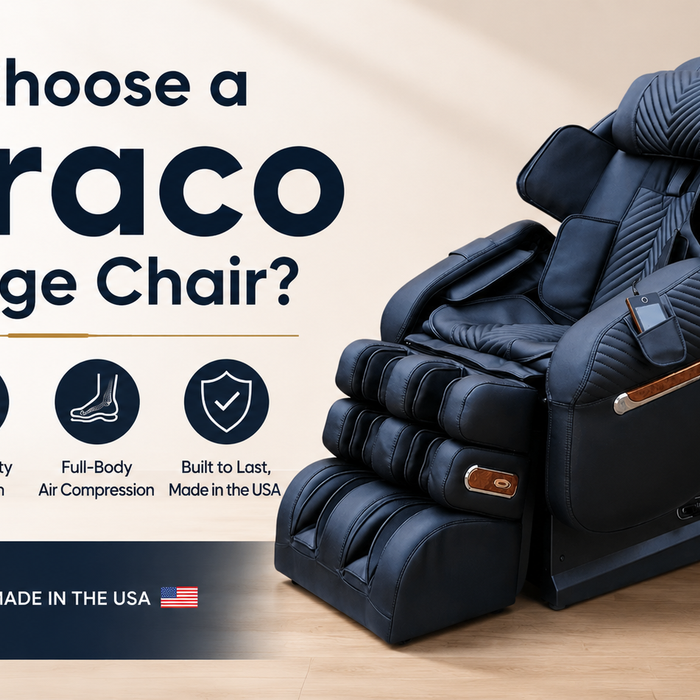 Why Choose a Luraco Massage Chair? Premium Luraco i9 Medical 3D massage chair featuring advanced 3D massage, zero gravity, and Made in the USA craftsmanship.