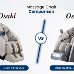 Thumbnail image of Osaki Kairos Duo vs Osaki DuoMax SE massage chair comparison article.