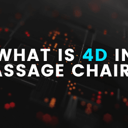 4D in massage chairs signifies the ability of the rollers to move not only in three-dimensional space but also to adjust their speed, pressure, and rhythm, allowing for a customizable and lifelike massage that can adapt to different areas of the body.