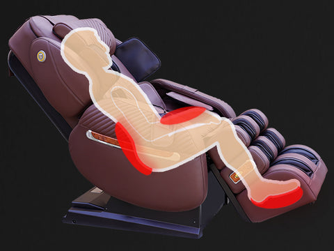 The Luraco iRobotics i9 Max Special Edition Massage Chair has full-body heat therapy that can apply to any massage session.