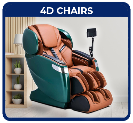 4D Massage Chair Rollers can do everything that 3D & 2D rollers can do, but their movements are less mechanical and more fluid.  