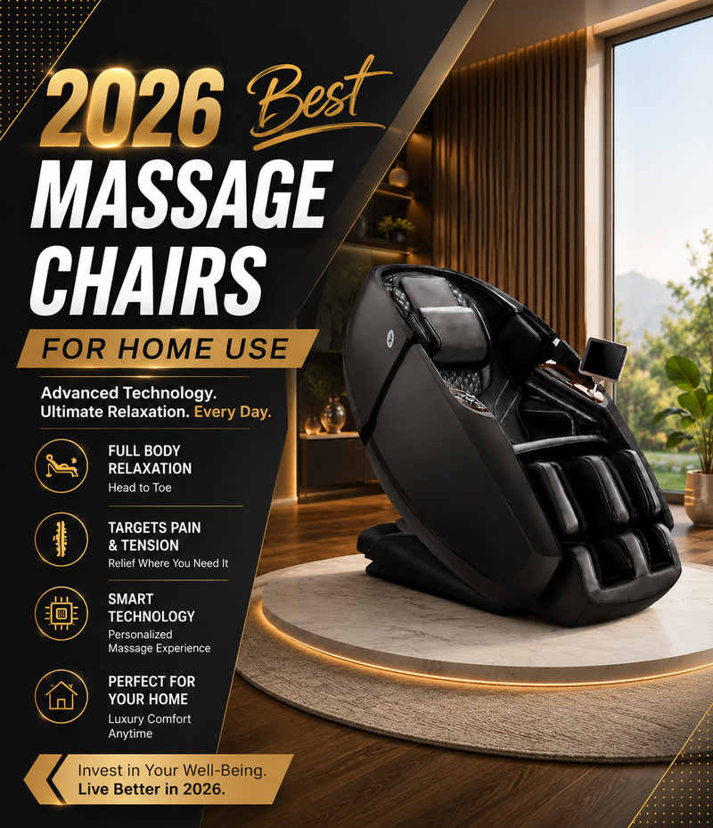 Compare the best home massage chairs of 2026, including the Daiwa Supreme Hybrid X, Kyota Nokori, and Infinity Solstice Deluxe.