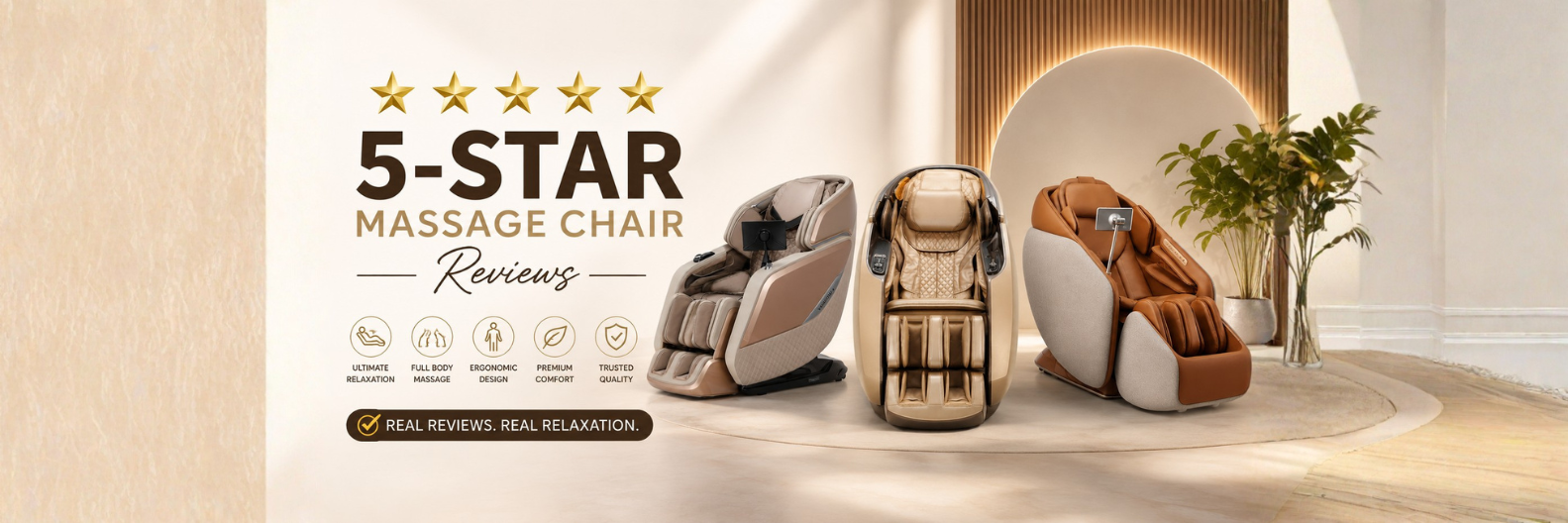 Looking for the best massage chair? Explore 5-star massage chair reviews on premium models like the Daiwa Supreme Hybrid, Infinity Sovana 4D DualPro, and Ceragem Pause M10 to find the ultimate at-home massage experience.