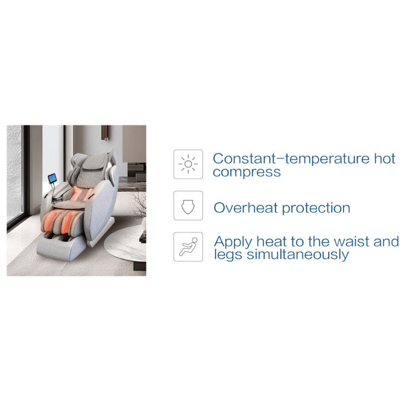 Full-body airbag massage system with extended airbags covering shoulders, arms, legs, and feet.
