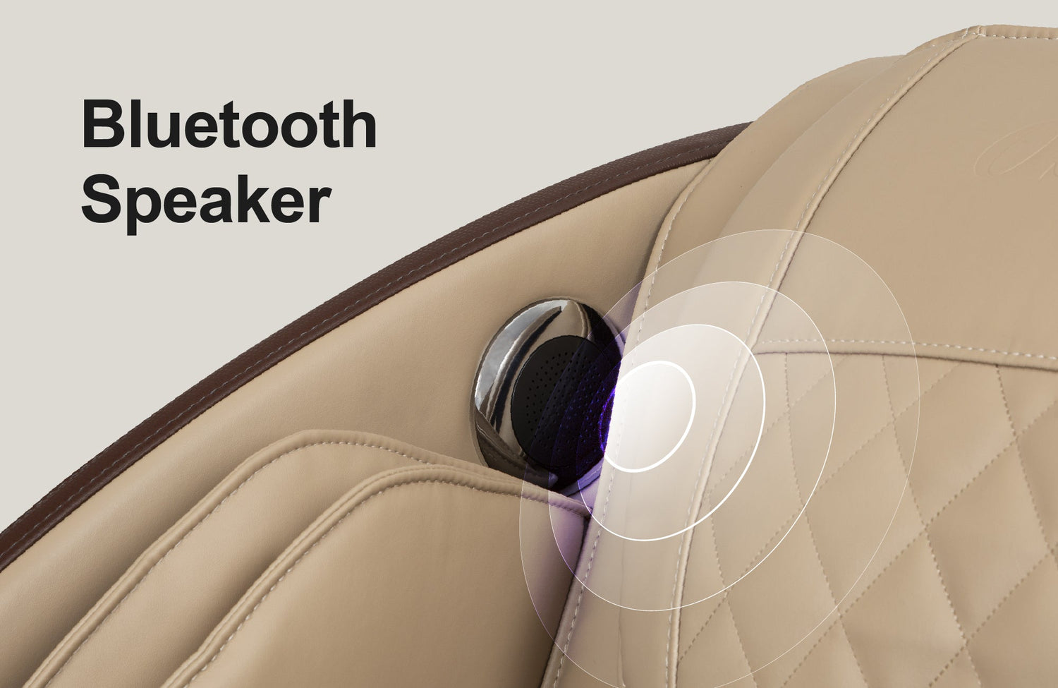 The Osaki Champ massage chair includes Bluetooth technology, enabling users to enjoy music through high-quality speakers located in the headrest. 