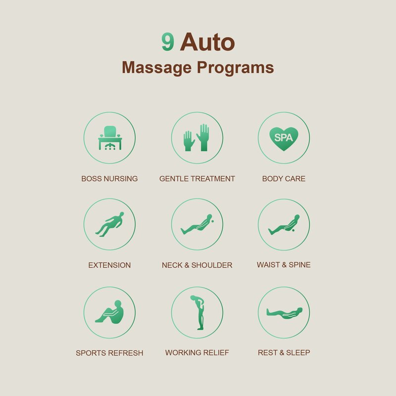 9 Auto Massage Programs