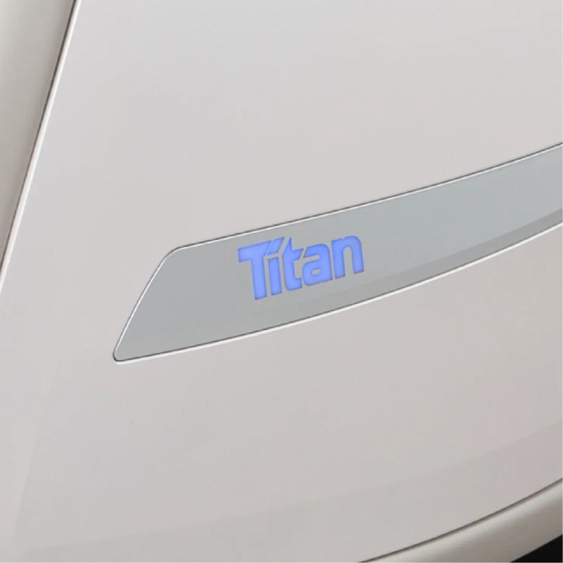 The Titan 4D Advent Massage Chair features integrated LED lighting that enhances the chair's sleek design, providing a calming ambiance that complements your massage experience. 