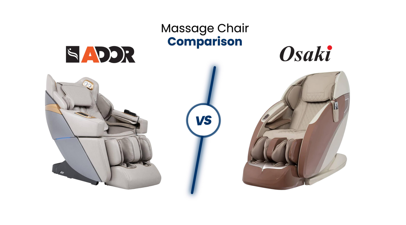 In this comprehensive massage chair comparison, we’ll compare the similarities and differences between the Ador Allure and Osaki Otamic LE 3D massage chairs. 