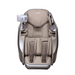 Front view of the AmaMedic AI Revive 4D Massage Chair in brown, highlighting its sleek design and advanced features.