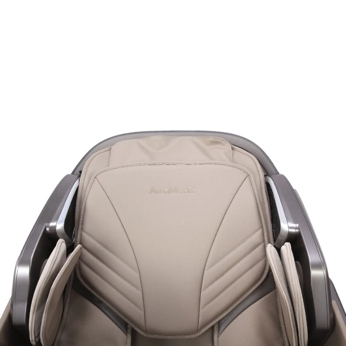 Removable head pillow on the AmaMedic AI Revive 4D Massage Chair for customizable comfort