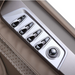 Accessible shortcut panel on the AmaMedic AI Revive 4D Massage Chair, allowing quick access to massage functions.