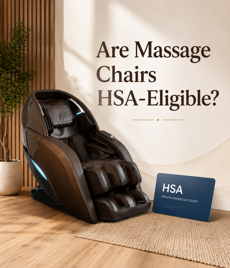 Massage chairs can be HSA or FSA-eligible with a Letter of Medical Necessity. Learn how to qualify and shop at The Modern Back.