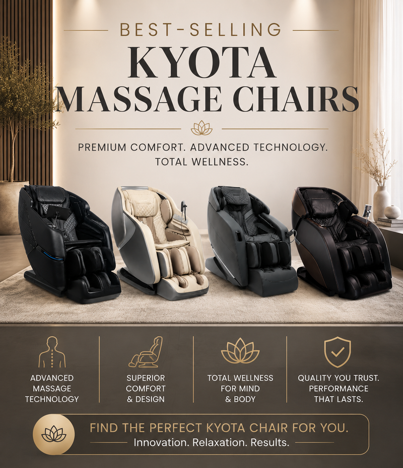 Discover the Best-Selling Kyota Massage Chairs at The Modern Back.