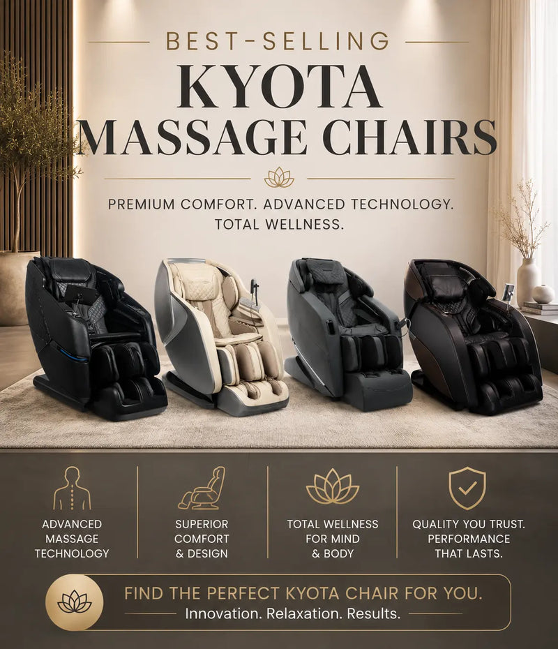Discover the Best-Selling Kyota Massage Chairs at The Modern Back.