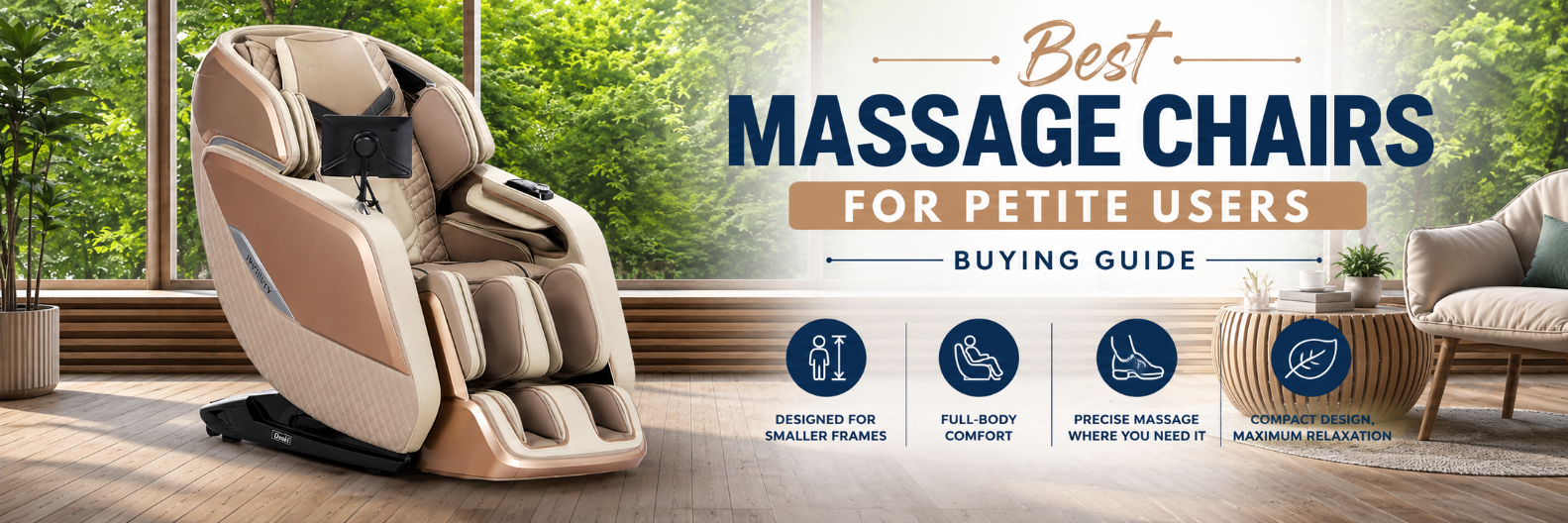 Best massage chairs for petite users buying guide featuring a premium massage chair designed for smaller body frames and personalized comfort.