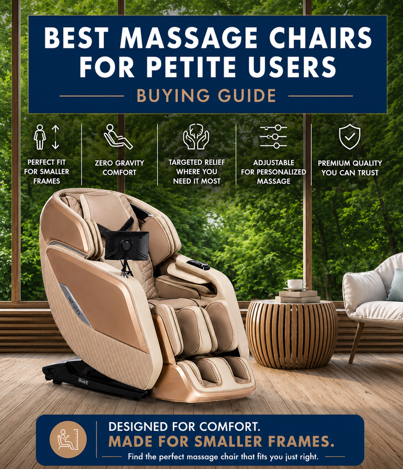 Best massage chairs for petite users with adjustable massage settings, targeted relief, and ergonomic support for smaller body types.