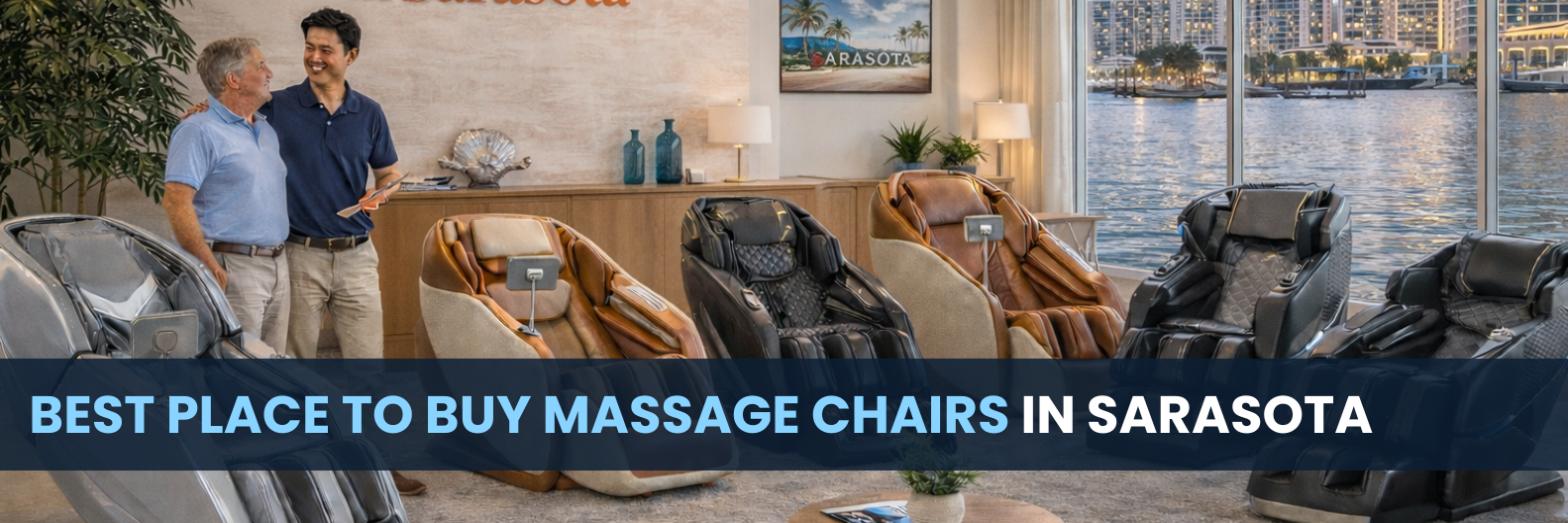 Your perfect massage chair is right here in Sarasota at The Modern Back, home to the largest selection and showroom experience in the region.