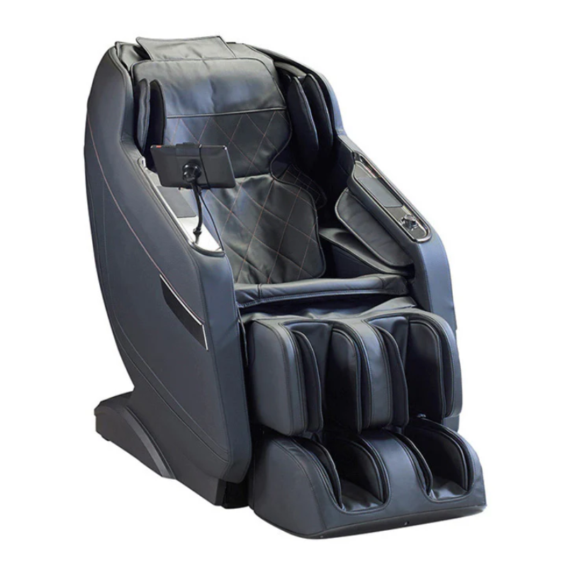Black COREnine C400 massage chair for full-body relaxation and muscle tension relief.