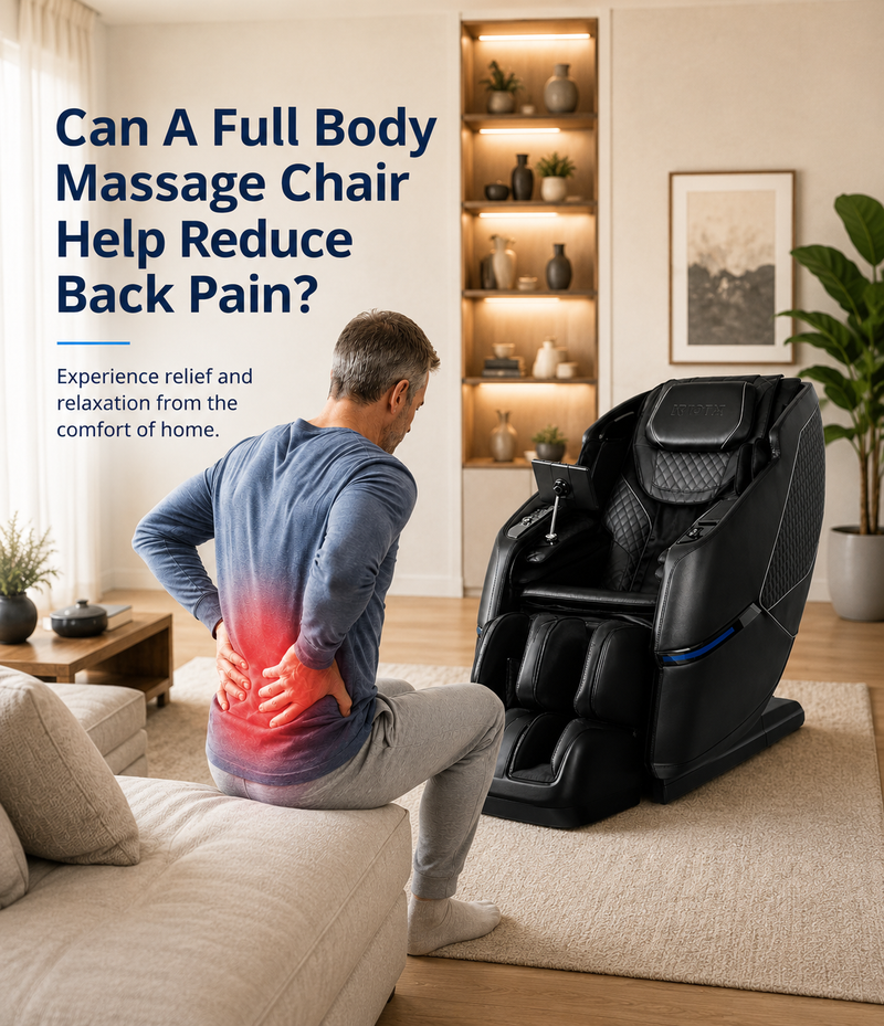 Back pain got you down? Discover how a full body massage chair may help with muscle tension, stiffness, and daily discomfort—plus what features to look for.