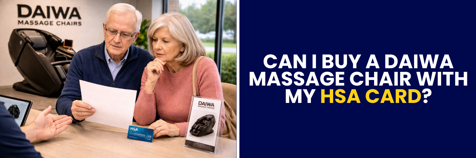Explore whether you can use your HSA card to purchase a Daiwa massage chair and what steps to take to ensure your purchase is eligible.