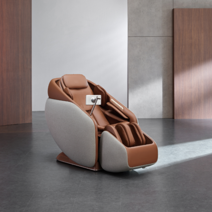 Ceragem Pause M10 massage chair placed in a modern living room, blending comfort with home decor.