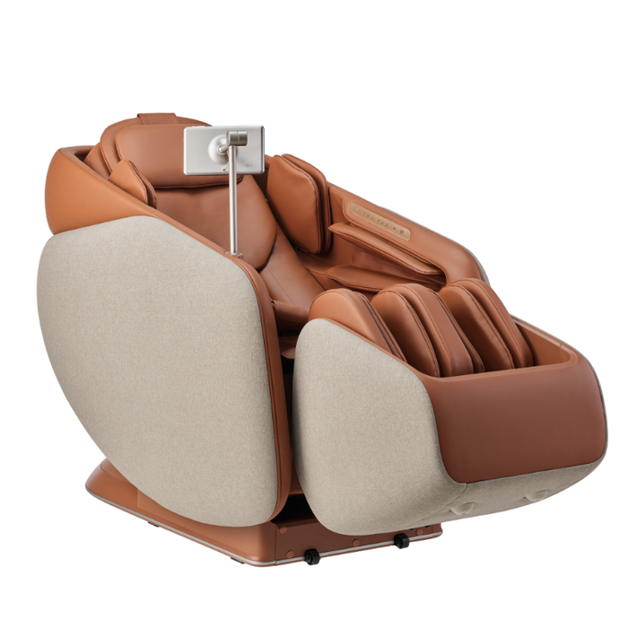 Ceragem Pause M10 massage chair in zero-gravity recline position for full-body relaxation.