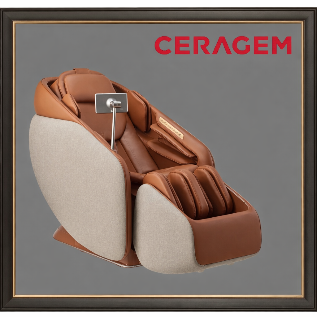 Ceragem massage chair with thermal therapy and modern ergonomic design