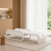 Ceragem V6 massage bed in white set in a bright minimalist interior with soft beige accents, clean lines, and a calm, modern aesthetic.