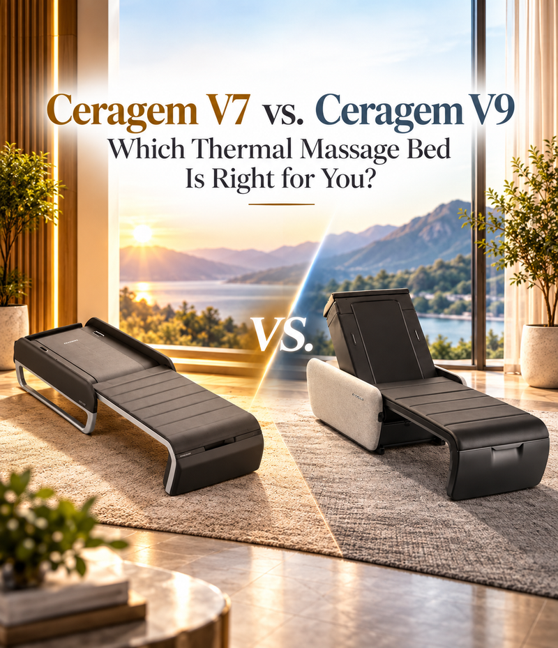 Explore Ceragem massage bed reviews and compare the V7 and V9 based on technology, features, comfort, and overall ownership experience.