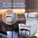 Chanenn C11 Partner massage chair with 90-degree leg flip design in a room with a cityscape view.