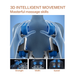 Chanenn C11 Pro Partner 3D model of hands demonstrating the massage rollers on a person's back with text '3D Intelligent Movement' and 'Masterful massage skills'.