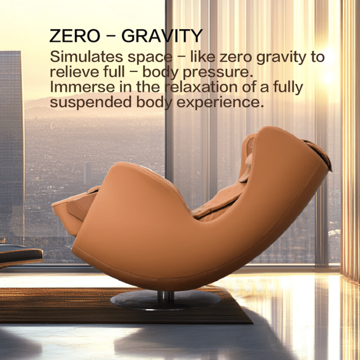 Channen C11 Pro Partner in zero-gravity recline in a modern room with text describing its benefits.