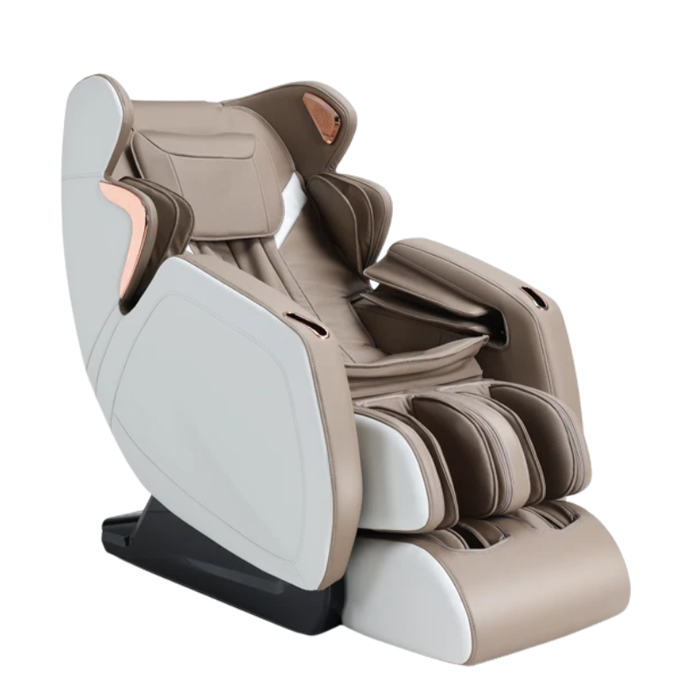 Grey Chanenn C50Pro Struggler massage chair shown at an angle, featuring a modern design with extended leg rest and full-body cushioning.