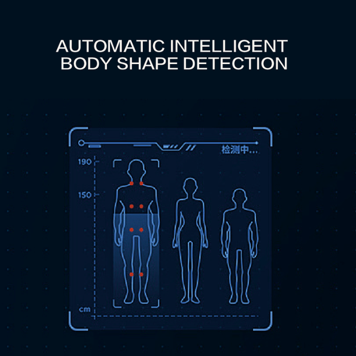 Chanenn C80 Leader massage chair automatic body scan detecting body shape and pressure points for personalized massage.