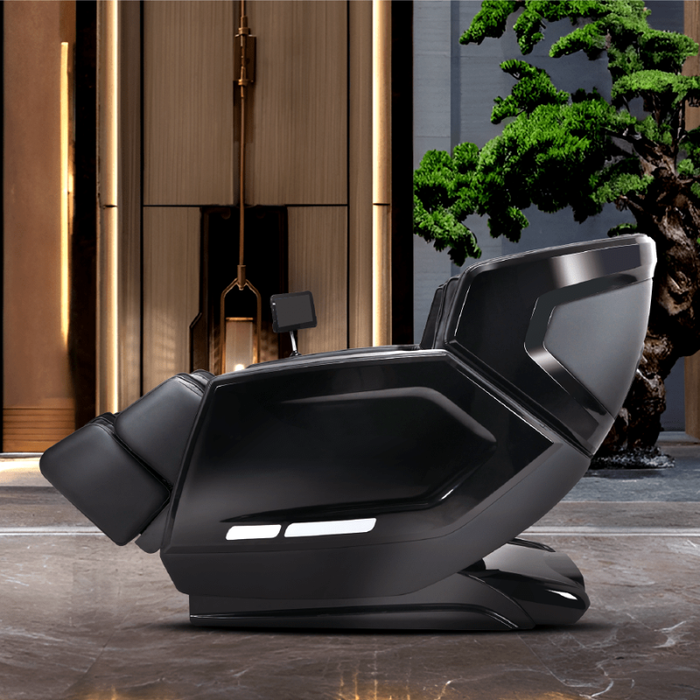 Chanenn C80 Pro Leader massage chair side view showing full-body design and extended leg rest.