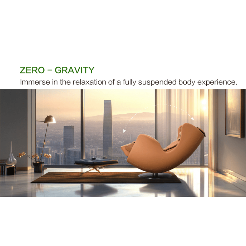 Chanenn C11 Pro Partner massage chair in zero gravity position reducing spinal pressure and enhancing full-body relaxation with built-in heat therapy for the back and legs.