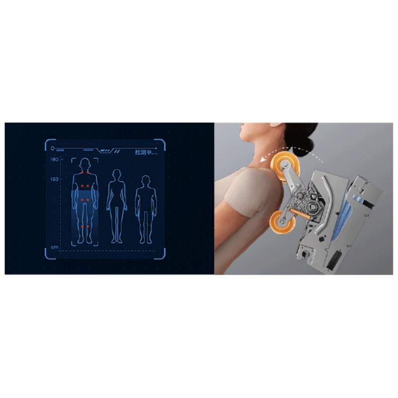 Chanenn C80 Pro Leader massage chair intelligent body scan detecting back and shoulder position for personalized massage.