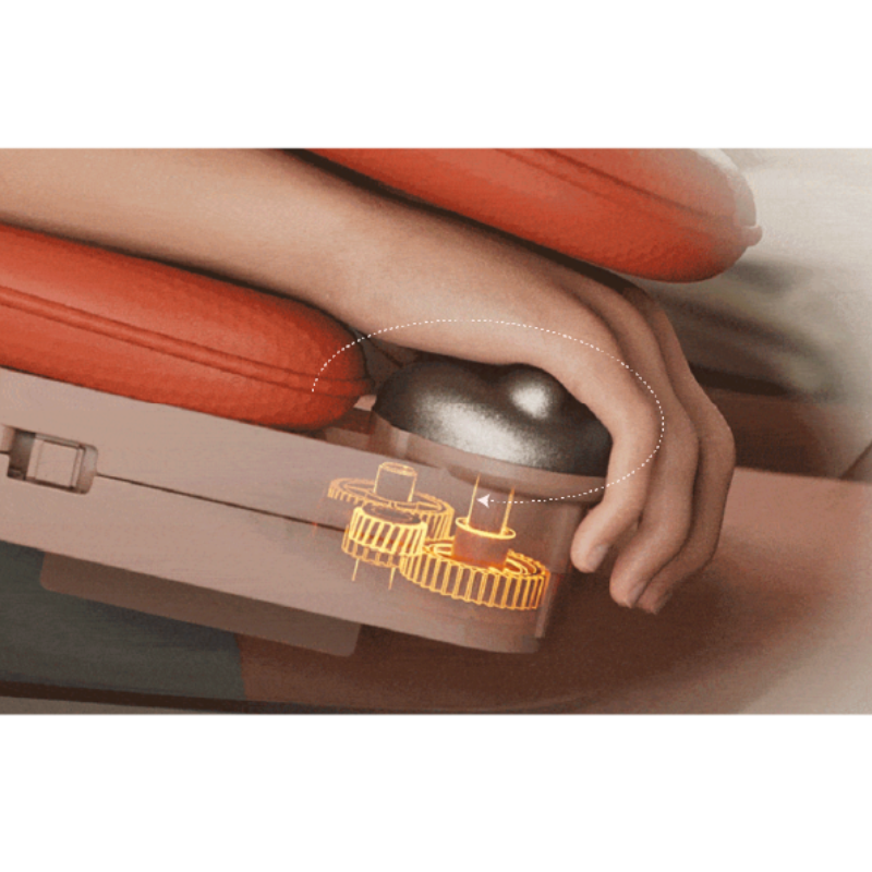 Chanenn C81 Massage chair hand massage system with kneading rollers and dual layer airbag compression for palm and finger relief.