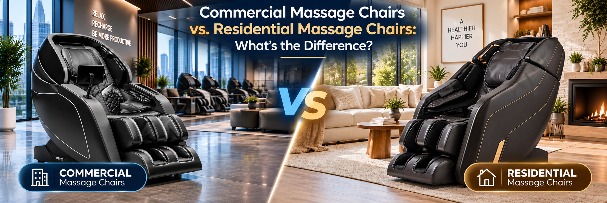 Learn what sets Commercial Massage Chairs apart, including durability, construction, usage demands, features, warranties, and suitability for high-traffic environments.