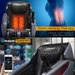 The Costway Massage Chair Costway 3D SL Track Thai Stretch Zero Gravity Full Body Massage Chair has back heating therapy.