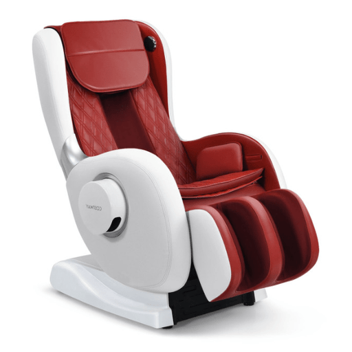 The Costway Full Body Zero Gravity Massage Chair Recliner with SL Track Heat has patented air massage in red. 